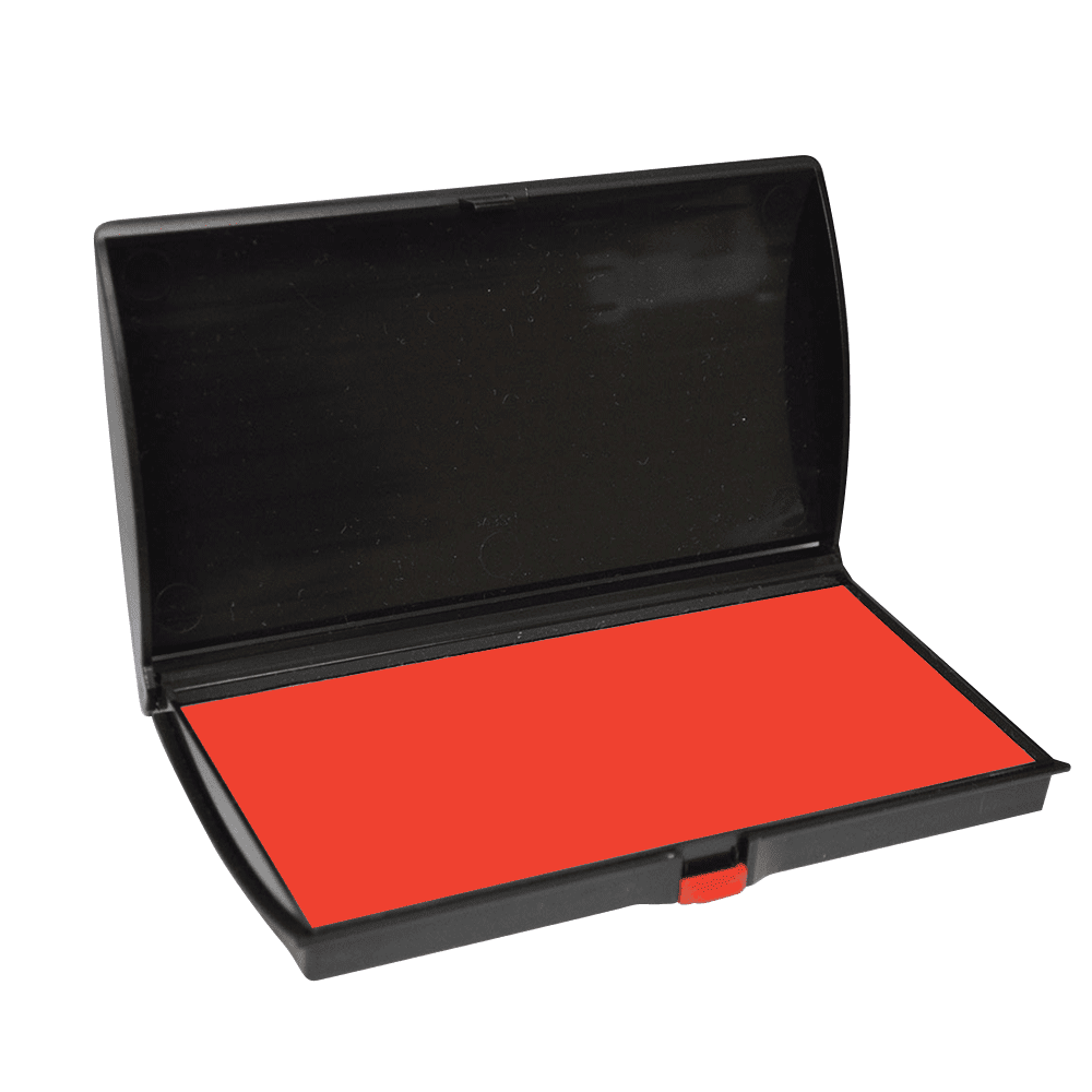 No.2 Stamp Pad, 3" x 6", Red