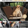 thumbnail image 2 of Leke Back Seat Extender for Dogs, Hard-Bottom Hammock Holds up to 400 lb, Waterproof with Mesh Window & Storage Pockets – Universal Fit, Black, 2 of 6