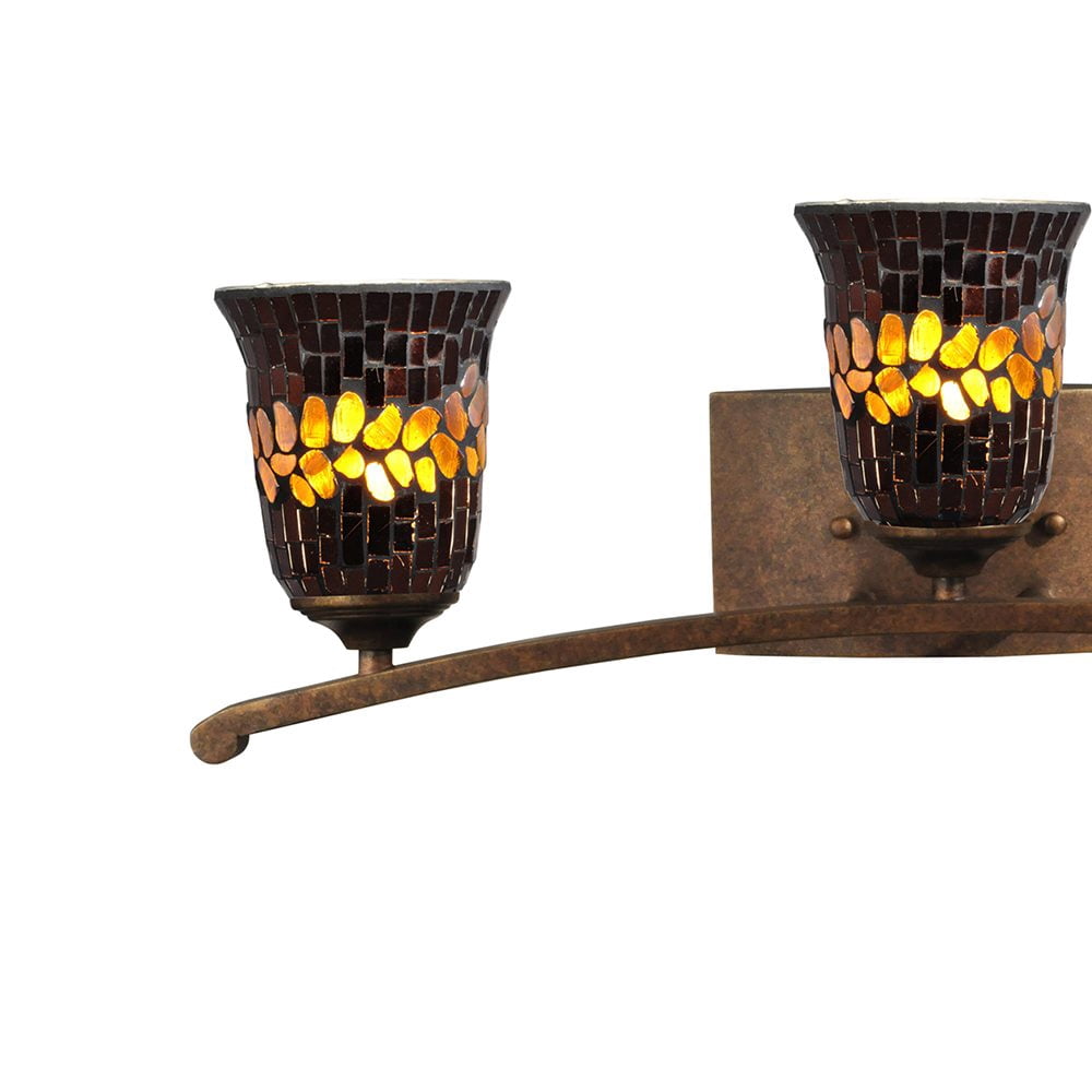 Dale Tiffany Albion Vanity Light Black in finish