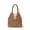 Brown, variant on NCY Beaded Bag Bead Mesh Hobo Tote Purse for Woman Natural Texture Rustic Style Summer Shoulder Handbag