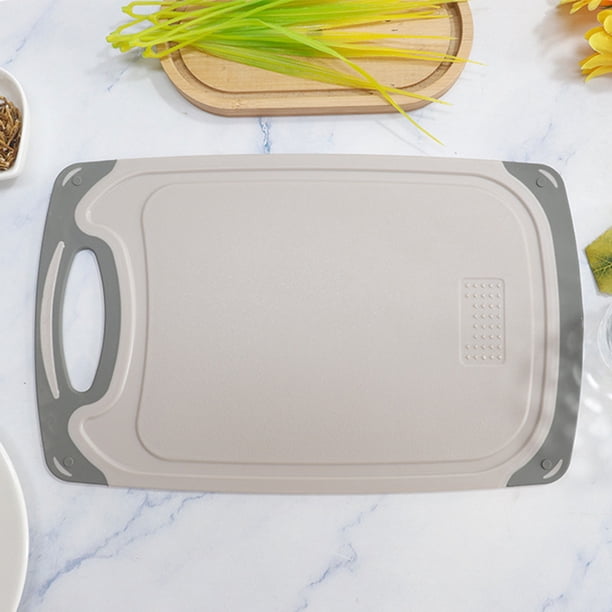 Fiudx Ofertas del día Tabla de cortar frutas para moler ajo Tabla de cortar infalible para la cocina del hogar Complemento alimenticio para bebés Tabla de cortar frutas Tabla de cortar antideslizante