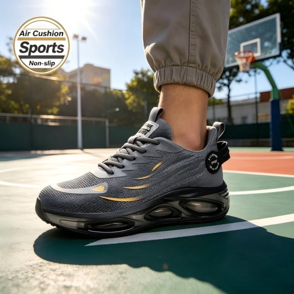 Men's Running Sports Shoes, Casual Athletic Sneakers for Outdoor Jogging Gym