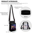 thumbnail image 6 of HELLHERO 4.33"x1.97"x7.09" Small Crossbody Purse, Men, Women with Vintage Neon Turtle Space, 6 of 7