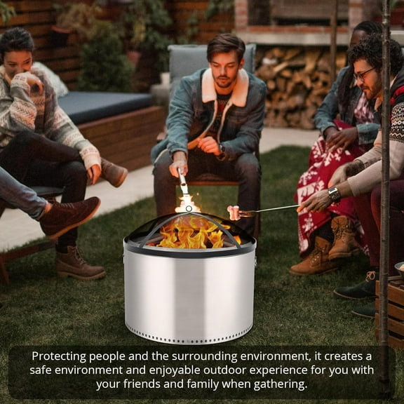 Historyli 36*36*7inch Fire Pit Spark Screen Cover for Campfires,Easy Lift Stainless Steel,Mesh Protector,Guide Rod Included,Outdoor Patio