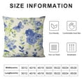 thumbnail image 5 of COMIO  Throw Pillow Cover Wildflowers Butterfly Colorful Summer Floral Leaves Romantic Nature Garden Rectangular Throw Pillow Covers for Couch Sofa Home Decor, 5 of 5