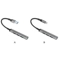 thumbnail image 3 of ruzhgo Alloy USB Hub Portable 4 Port Keyboard Headphone Adapter Office Notebook Computer Splitter Accessories with 10cm Cable Type-C Head Type-C Head, 3 of 6