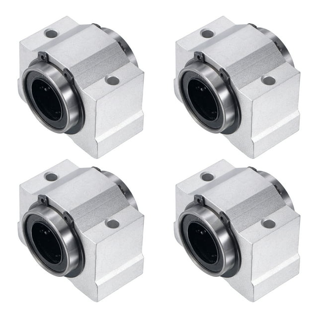 Unique Bargains SCV20UU Linear Ball Bearing Slide Block Units, 20mm Bore Diameter 4 Pack