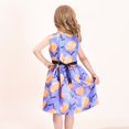 thumbnail image 3 of Sunny Fashion Girls Dress Halloween Costume Pumpkin Purple Cosplay 9-10 Years, 3 of 5