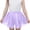 Purple, variant on Girls Chiffon Dance Skirt Elastic Waist Lightweight Sheer Flowy Chiffon Mesh Skirt for Performance Party Kids Dress‑up 12-13Y