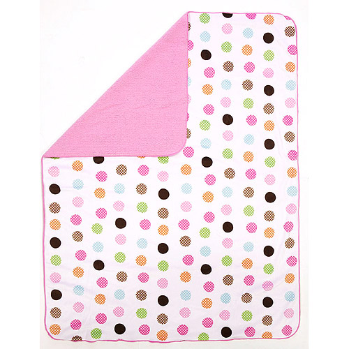  Baby Boom - Minky Poddle Blanket, Confetti Pink