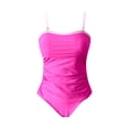 thumbnail image 6 of Womens Swimsuits Bandeau 2 Piece Ruched Tankini Strapless Swimwear Women's Bathing Suits B L, 6 of 6