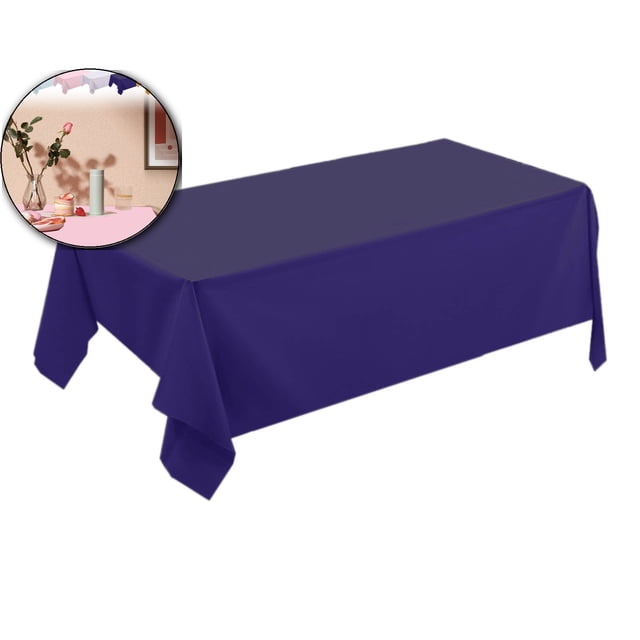 Nappe 54 x 74 Pouces, Nappe Rectangulaire pour Tables - Nappe en Polyester Lavable Résistante aux Taches et aux Plis pour Tables de Salle à Manger, Buffets, Fêtes et Camping