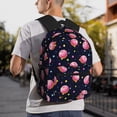 thumbnail image 5 of Yield Cartoon Donut Planets Print Backpack for Women Men, Lightweight Casual Travel Daypack, Classic Basic College Backpack, Middle School Bag, 5 of 5