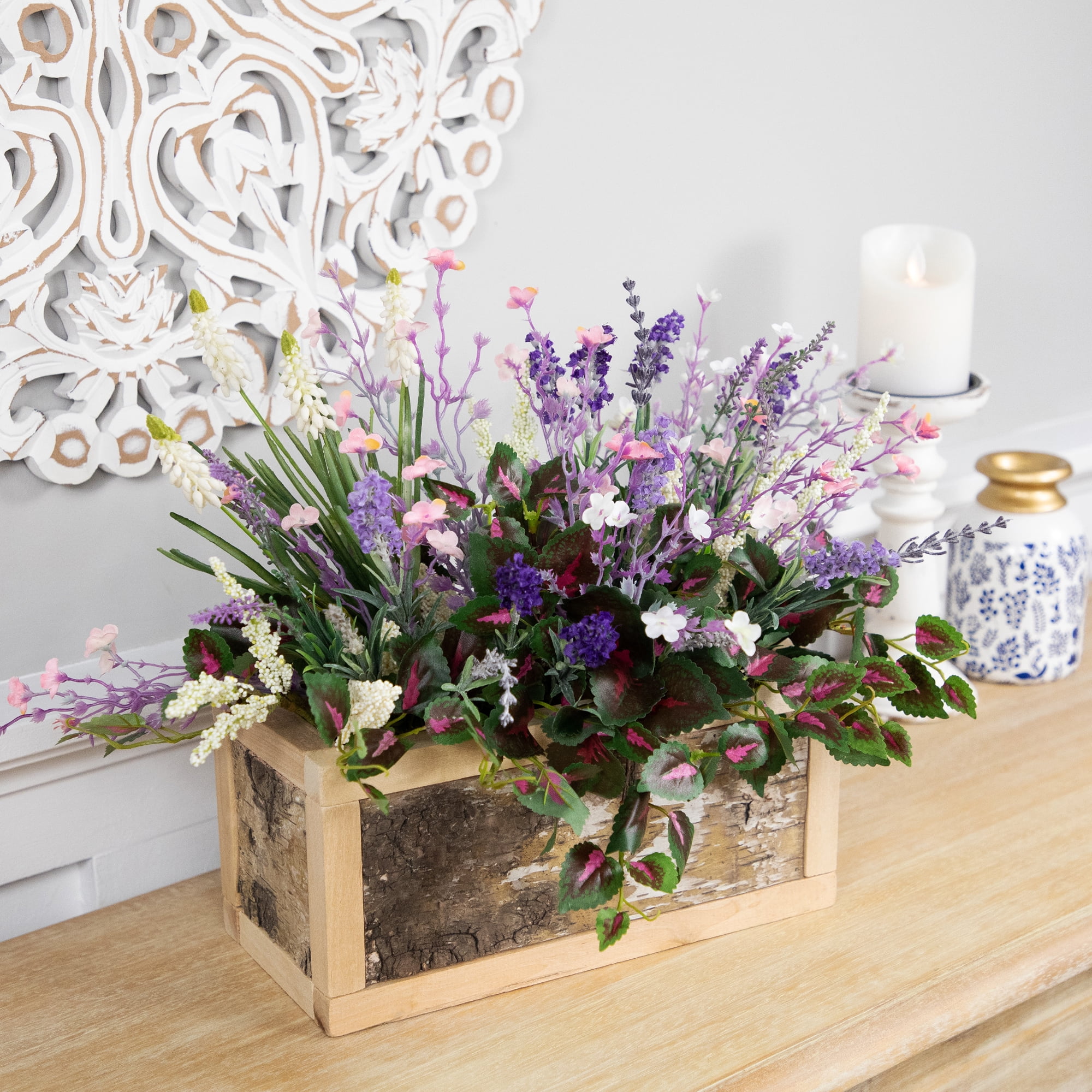 Northlight Rustic Wooden Storage Boxes  - 15.5" - Set of 2