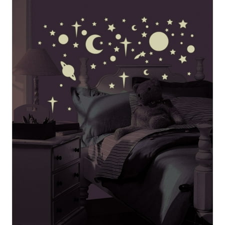 Roommates Glow In The Dark Celestial Peel Stick Wall Decals