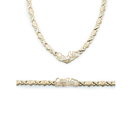 Silk Necklace Bracelet - Floreo .925 Sterling Silver Stampato X and Heart Hugs and Kisses with Heart