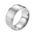 thumbnail image 1 of Anillo de superficie mate a la moda para hombre, anillos de decoración, joyería de pareja, regalo portátil para boda, compromiso, fiesta de Ropa, zapatos y accesorios Miscelánea Color Acero Minnieouse AP014927-04, 1 of 6