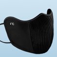 thumbnail image 4 of QSAWXQZ Unisex Reusable Face Mask Ribbed Breathable Lightweight Adjustable Ear Loop Cover Free Size, 4 of 6
