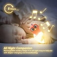 thumbnail image 3 of 130 Lullabies Music Baby Red Owl Kids Night Light Multi-Color LED Nursery Night Light for Kids Night Light Portable and Rechargeable for Infant Kid Adult Soothing Nightlight Gift Décor, 3 of 7