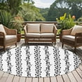 thumbnail image 4 of Round Rug 5Ft Washable Non-Slip, Black Spring Leaves Circle Area Rugs for Living Room Bedroom, Pastoral Botanical Striped Flowers Indoor Floor Mats Carpet Runner for Home Decor Aesthetic, 4 of 8