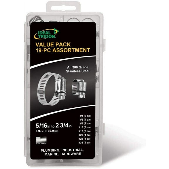 Ideal Clamp 999044674051 Assortment Pack - 19 Piece