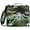 Black Palm Fronds, variant on Purple Heart Bow Printed Zipper Binder with Handle&Shoulder Strap 2 inch 3 Ring 500 300 Sheet Capacity File Folder Organizer