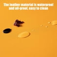 thumbnail image 6 of Leodye 1PCS Fan-shaped Leather Table Mats - Waterproof Oil-proof Scalloped Insulation Pads for Dining Decor -11.81x15.74in, 6 of 6