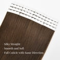 thumbnail image 2 of Vlasy Mini Tape in Hair Extensions Human 18inches Hair Straight 100% Human Hair Tape for Hair Extensions Middle Brown Extensions for Women 16PCS/Pack, 2 of 8