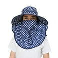 thumbnail image 3 of LRen Women's Summer Sun Hat for Outdoor Activities Breathable Cycling Cap Fashionable Wide Brim Sunscreen Hat Navy, 3 of 4