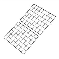 Uxcell 12"x16" Wire Grid Panel, 2 Pcs WWall Grid Decorative Board Photo Display for Home Office Wedding, Black