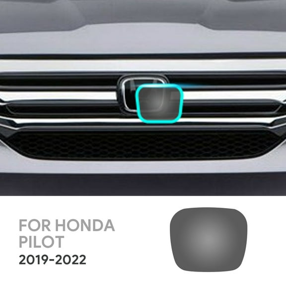 For 2019 2020 2021 2022 Honda Pilot Universal Car Logo TPU Black Smoke Film Auto Exterior Accessory, 1pcs
