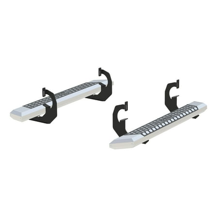 ARIES 2555001 AdvantEDGE Chrome Aluminum 53-Inch Truck Running Boards, Select Chevrolet Silverado, GMC Sierra 1500, 2500, 3500 HD