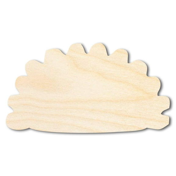 Unfinished Wood Pierogi Silhouette Shape - Craft - up to 46" 6" / 1/4"