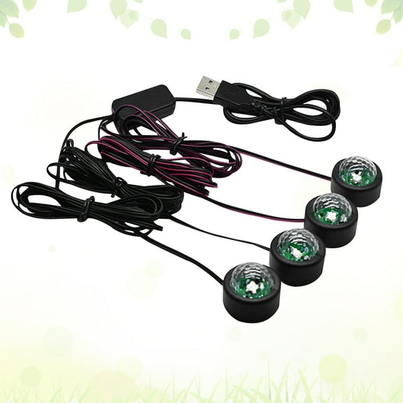 EXHUMKY Ambient Lighting Car Interior Lamp Assorted Color 1Pack