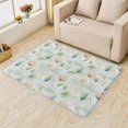 thumbnail image 2 of Shell Rugs for Living Room Bedroom - Seaweed Rug 4x6 - Coastal Carpet for Home Decor - Washable Non Slip Patterned Indoor Large Area Rug - Soft & Low Pile (ZK&709), 2 of 7