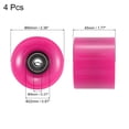 thumbnail image 2 of Unique Bargains Roues de Longboard 60mm avec Roulements ABEC-9 Roues de Rue pour Skateboards Cruiser 80A, Rose Rouge Noir Lot de 4, 2 of 4