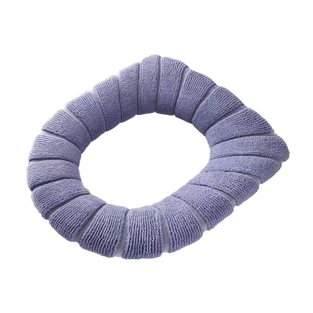 Alfombrilla de baño suave para el asiento del inodoro, elástica, fácil de colocar, con funda acolchada, cómoda y lavable.