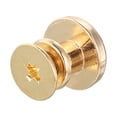 thumbnail image 4 of Unique Bargains Rivets Plats 20 Pcs 10x6.5mm Vis Arrière, Ton Or, 4 of 4