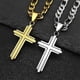 thumbnail image 3 of Stainless Steel Cross Necklaces for Men Women Gold Silver Color Hip Hop Crucifix Man Necklace Jewelry collar hombre NZZZ1331S02, 3 of 5
