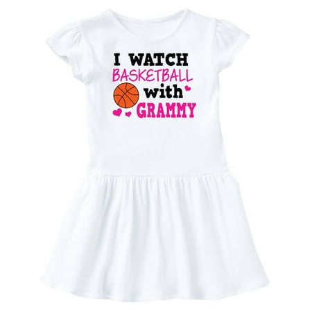

Inktastic I Watch Basketball with Grammy Gift Baby Girl Dress