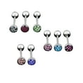 thumbnail image 6 of SmartBy 6/10Pcs/Set Women Leopard Print Bar Tongue Lip Navel Ring Body Piercing Jewelry, 6 of 6