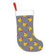 thumbnail image 2 of Honeii Christmas hat duck for Christmas Stocking,Large Xmas Stocking,Holiday and Family Stocking for Fireplace Christmas Holiday Party Decoration, 2 of 7