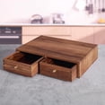 thumbnail image 2 of Acacia Wood K Cup Organizer Drawer, Coffee Pod and Tea Storage Box with Non-Slip Pad, 30 Pod Capacity Under Brewer, Countertop Coffee Station Holder for Machine Stand, 2 of 6