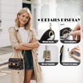 thumbnail image 5 of KUIFORTI Skull Women Crossbody Bag Easy to Carry Durable Medium Flap Crossbody Handbag with Chain Strap Trendy Shoulder Bag for Women for Work Shopping, 5 of 6