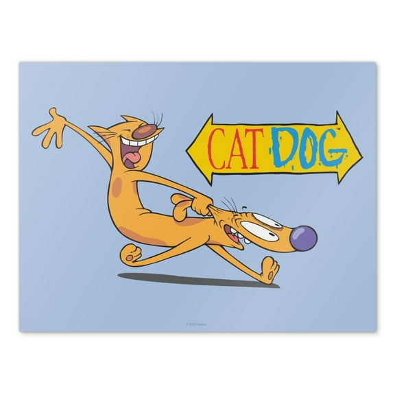 CatDog Yee Haw! Wall Art Picture Paper Poster Décor Home Decoration
