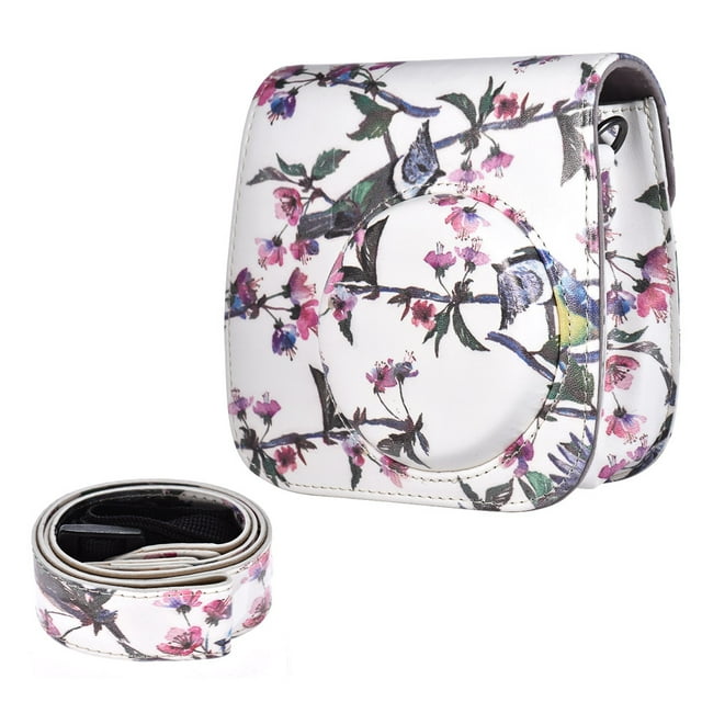 Amdohai PU Protective Instant Camera Case Bag Pouch Protector with Strap for Fujifilm Instax Mini 8+/8s/8/9