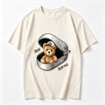 thumbnail image 2 of Women's Cotton T Shirts Graphic Tee Tops Bear Vintage Print Short Sleeve T-Shirt, 2 of 5