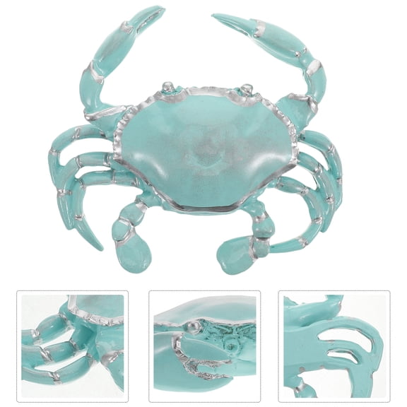 Alasum Detailed Resin Ocean Animal Crab Figurine for Indoor and Outdoor Coastal Home Decoration