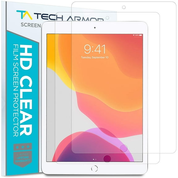 Tech Armor Matte Anti-Glare / Anti-Fingerprint Film Screen Protector Designed for Apple iPad 10.2 Inch 2021 , 2020 and 2019 2 Pack