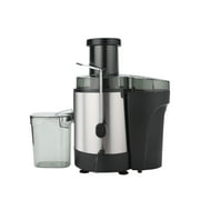 ZOKOP ALW-J01 120V 600W 75MM Large Caliber 600ML Juice Cup 1000ML Slag Cup Third Gear Electric Juicer Stainless Steel Black